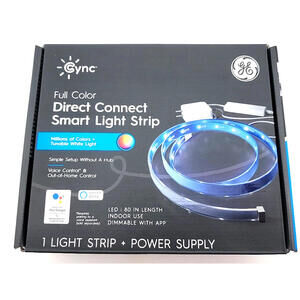 Full Color Smart LED Light Strip – 80" – Direct Connect – Voice & App Control